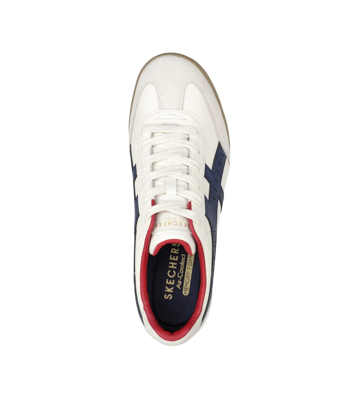 ZAPATILLAS DE CABALLERO ESTILO RETRO SKECHERS ZINGER  MANZANILLA BLANCO