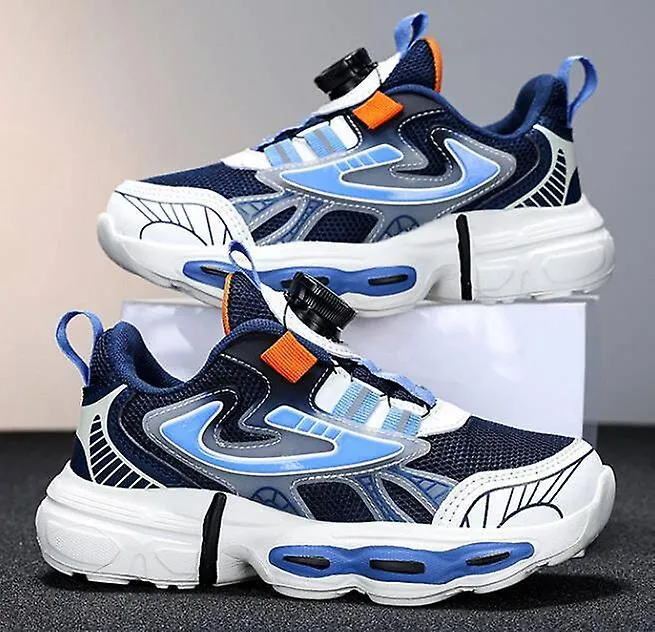 Zapatillas de deporte para niños con hebilla giratoria Zapatillas deportivas ligeras y transpirables para niños Zapatillas cómod