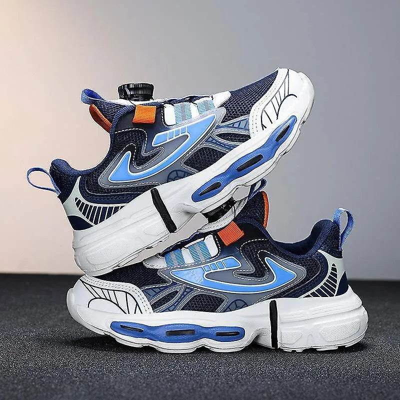 Zapatillas de deporte para niños con hebilla giratoria Zapatillas deportivas ligeras y transpirables para niños Zapatillas cómod