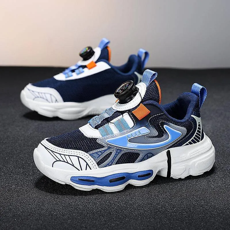 Zapatillas de deporte para niños con hebilla giratoria Zapatillas deportivas ligeras y transpirables para niños Zapatillas cómod