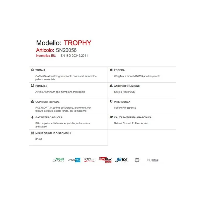 Zapatillas de seguridad U Power Trophy S1P SRC