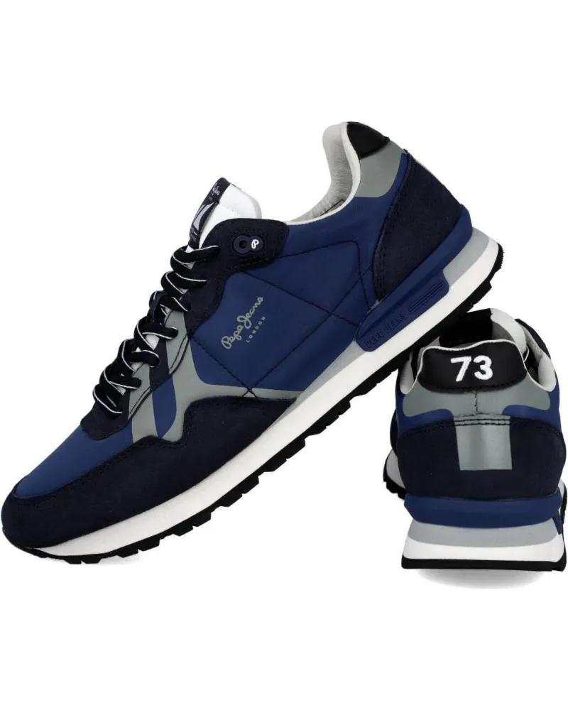 Zapatillas deporte de Hombre PEPE JEANS PMS30852 BRITT MAN PRINT DEP AZUL