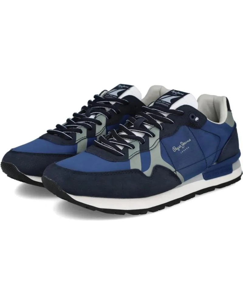 Zapatillas deporte de Hombre PEPE JEANS PMS30852 BRITT MAN PRINT DEP AZUL