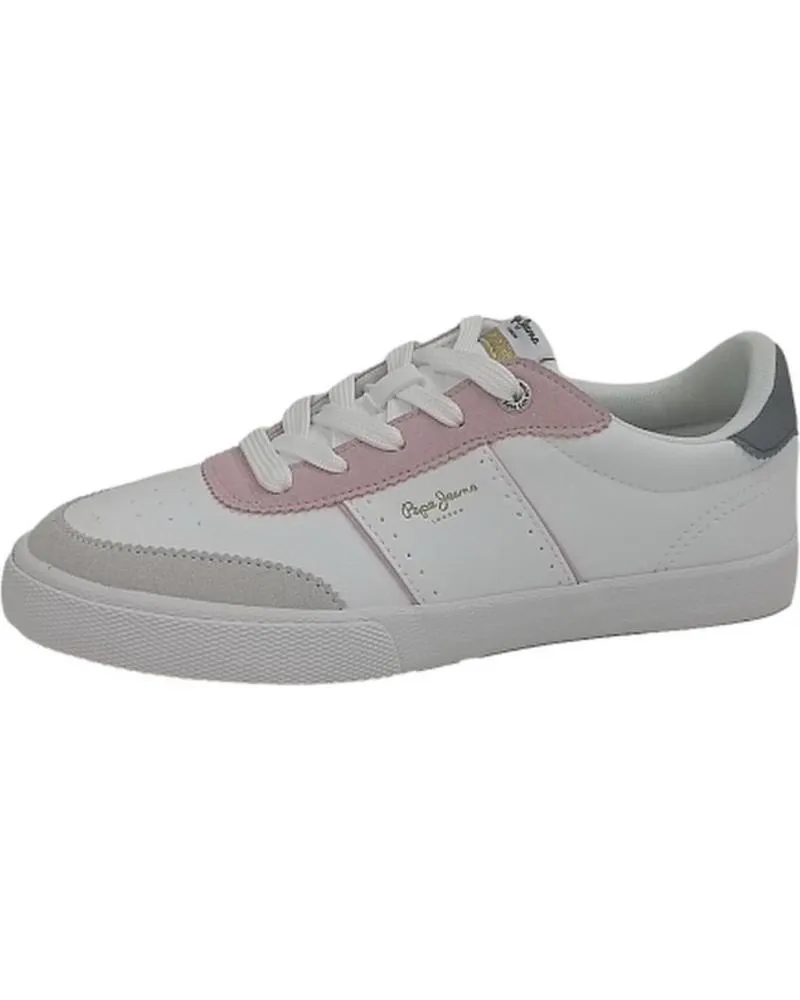 Zapatillas deporte de Mujer PEPE JEANS DEPORTIVO CASUAL DE CORDONERAS BLANCO