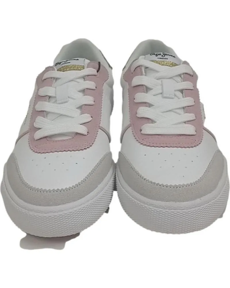 Zapatillas deporte de Mujer PEPE JEANS DEPORTIVO CASUAL DE CORDONERAS BLANCO