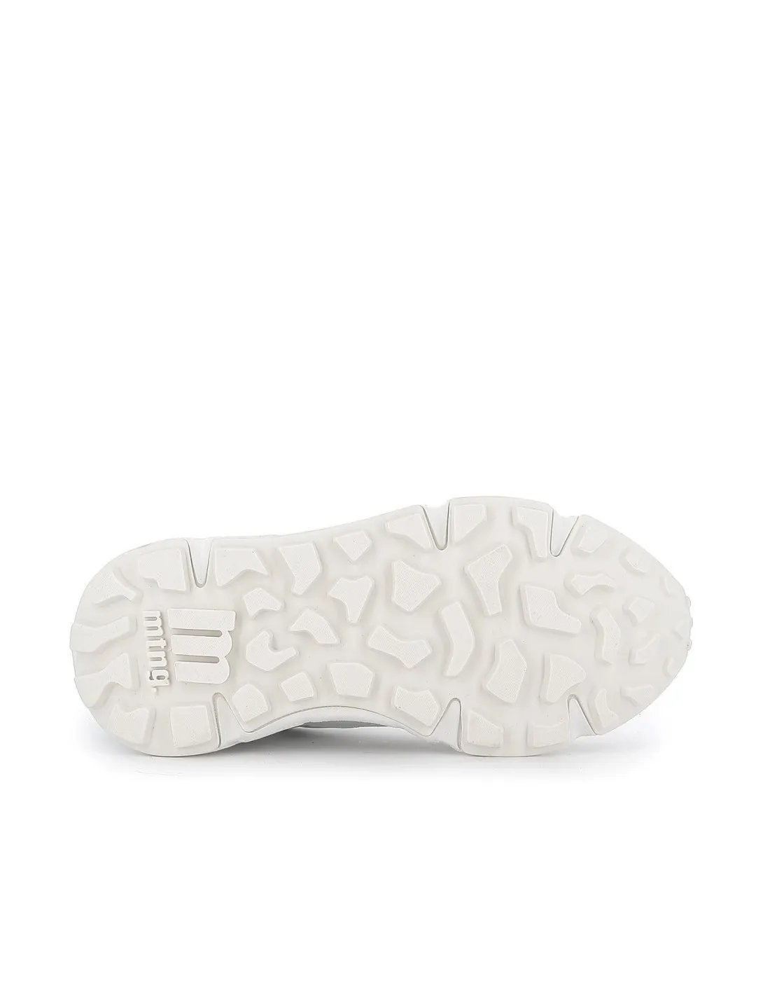 Zapatillas deportivas blancas con calados y plataforma para mujer Mustang