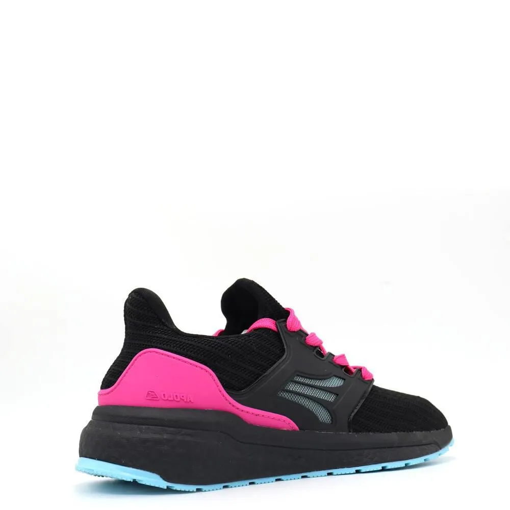ZAPATILLAS DEPORTIVAS PARA MUJER APOLO AD2153 NEGRO