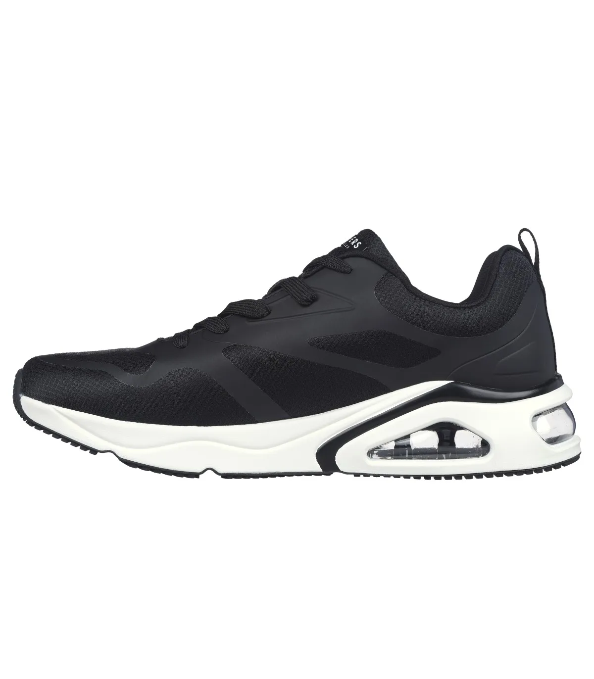 ZAPATILLAS ESTILO RETRO PARA CABALLERO SKECHERS TRESAIR UNO  REVOLUTIONAIRY NEGRO