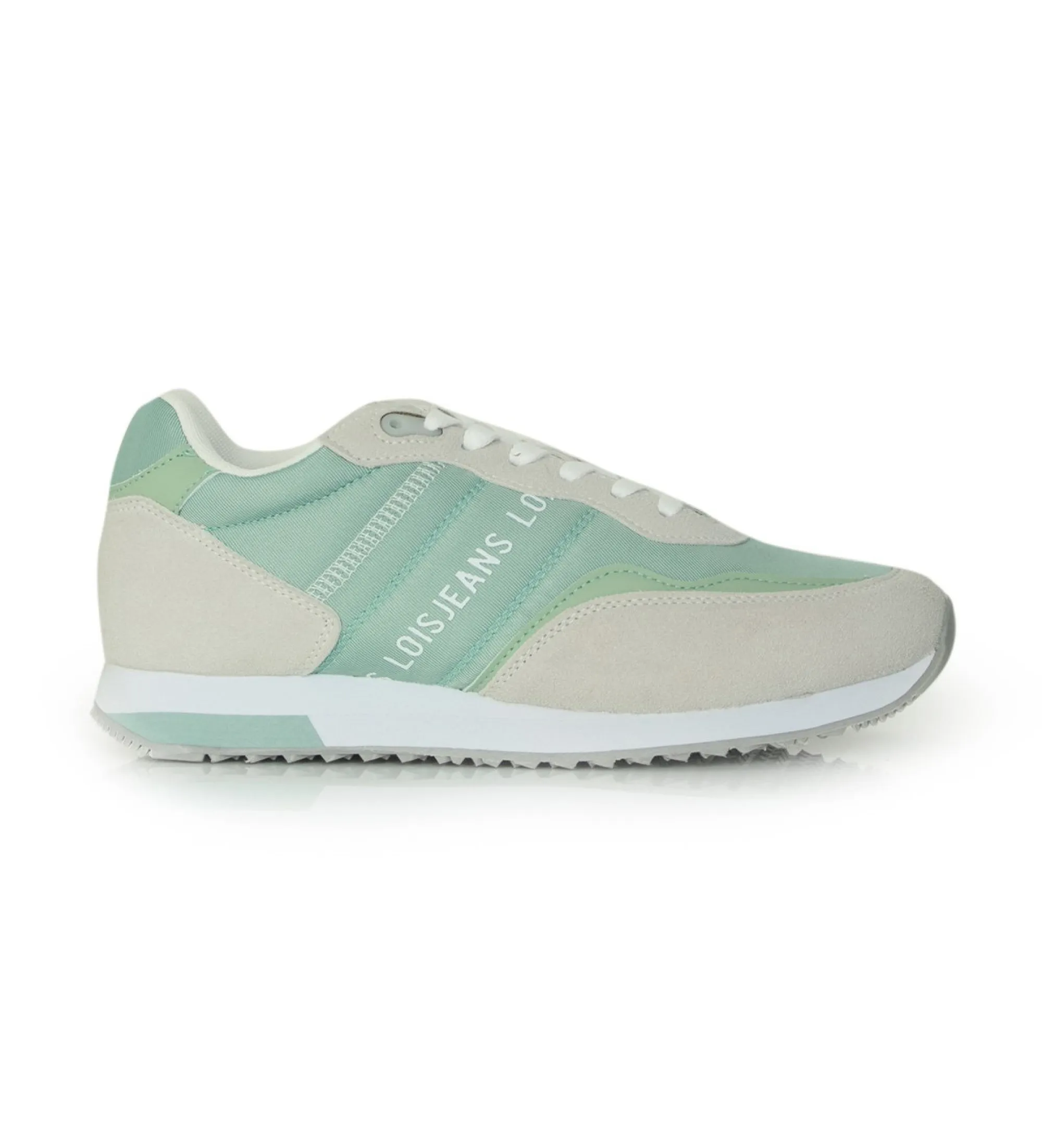 Zapatillas estilo retro verde, gris