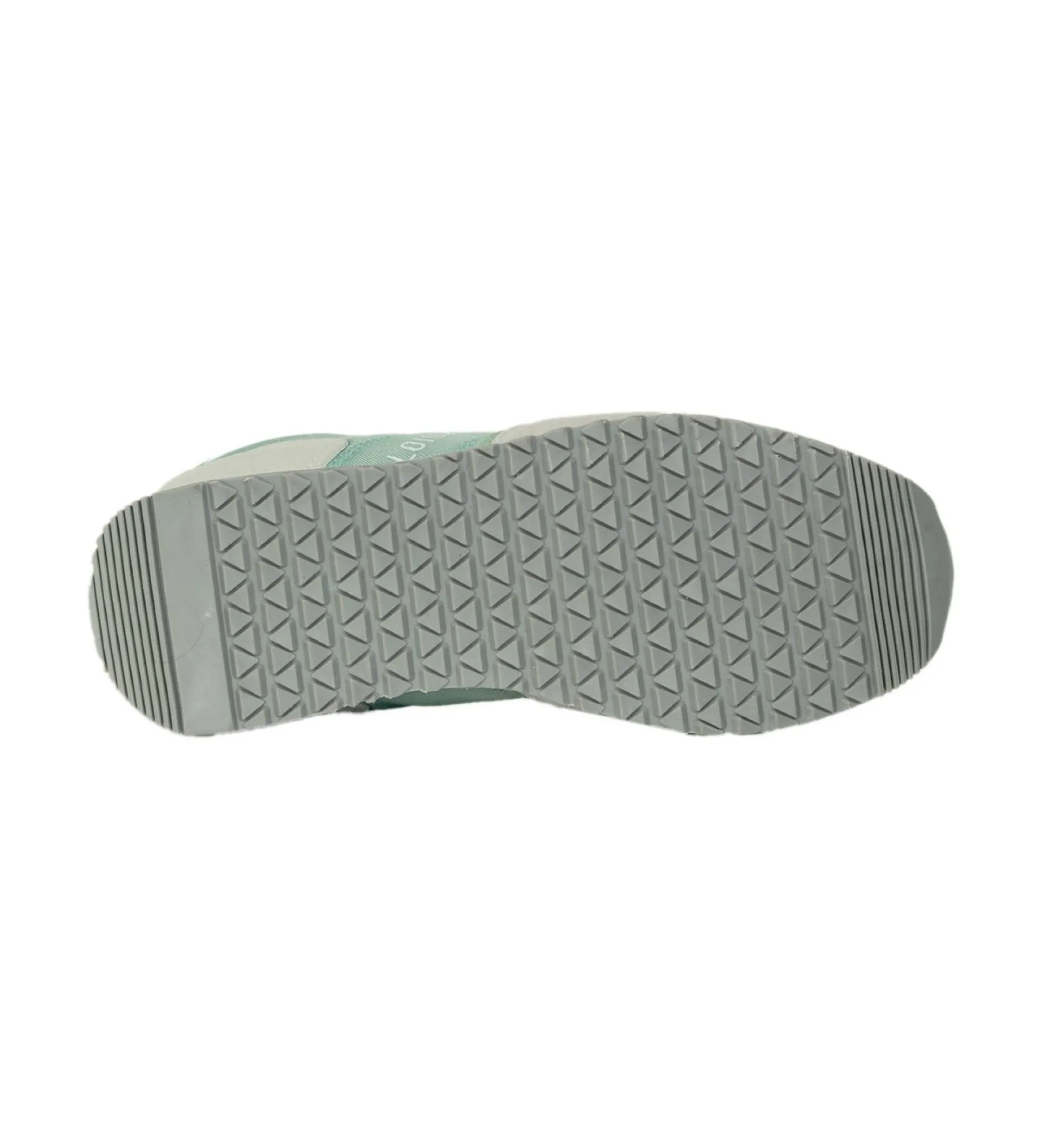 Zapatillas estilo retro verde, gris