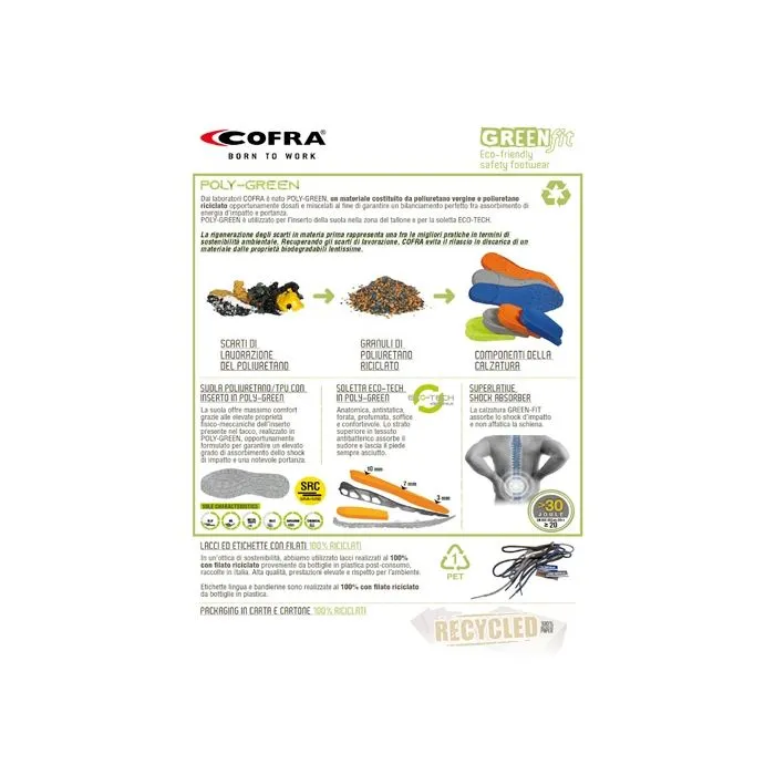 Zapatos de seguridad Cofra Environment S1P ESD SRC
