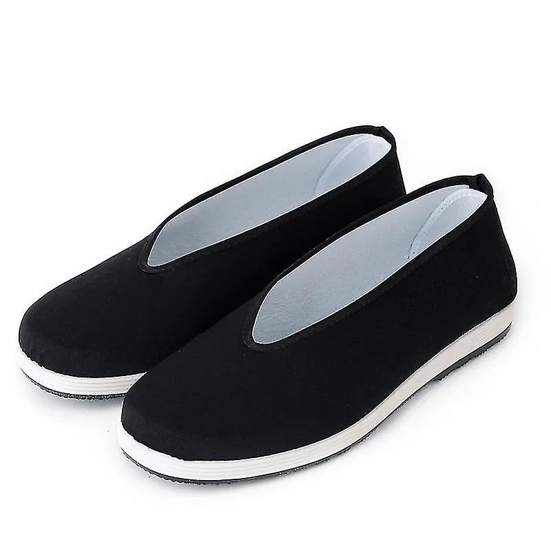 Zapatos De Tela De Navidad Zapatos Casuales De Primavera Y Otoño De Hombre Zapatos De Tela Negra De Mediana Edad Y Ancianos Zapa