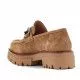 Zapatos plataforma Redlove brigitta de piel marrones con plataforma y detalle metálico
