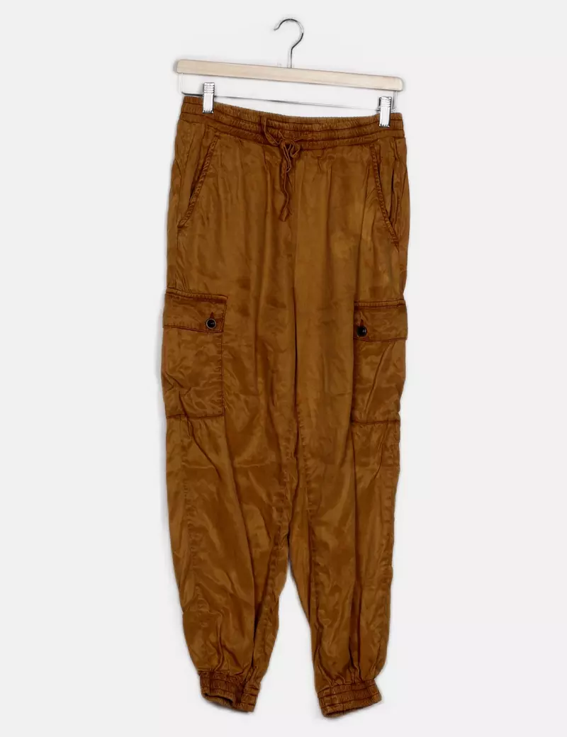 Zara Pantalones cargo Anchos