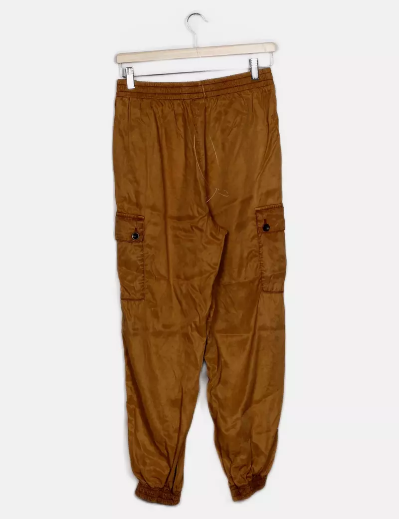 Zara Pantalones cargo Anchos