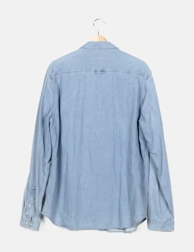 Zara Sobrecamisa denim azul